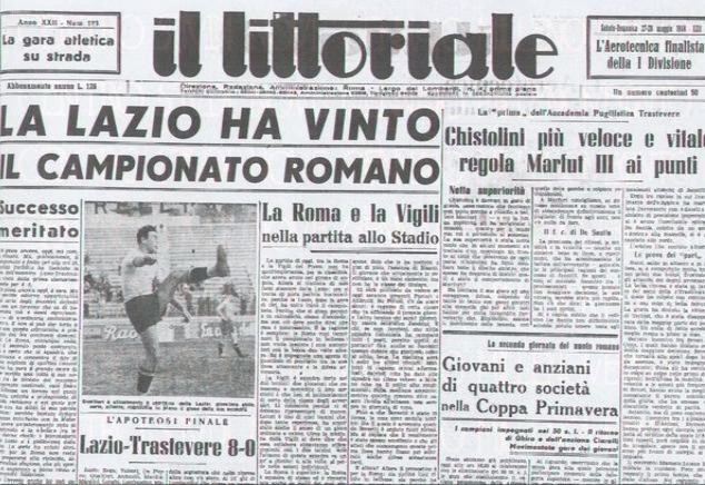 Giugno 1944: la Lazio vince il campionato romano